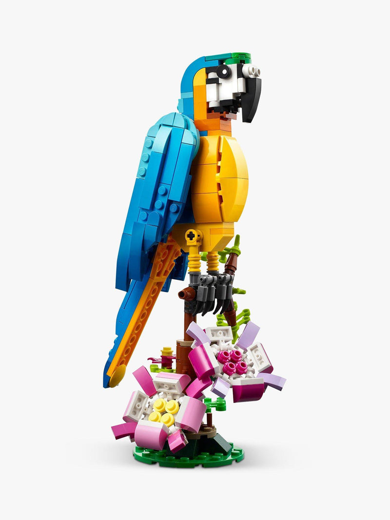 LEGO Creator 3-in-1 Exotic Parrot building set with 253 pieces, UK version