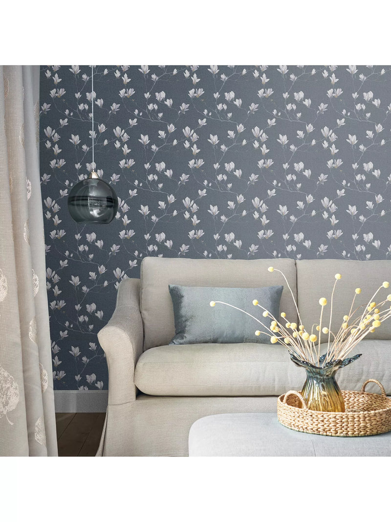 Laura Ashley magnolia floral wallpaper, UK version