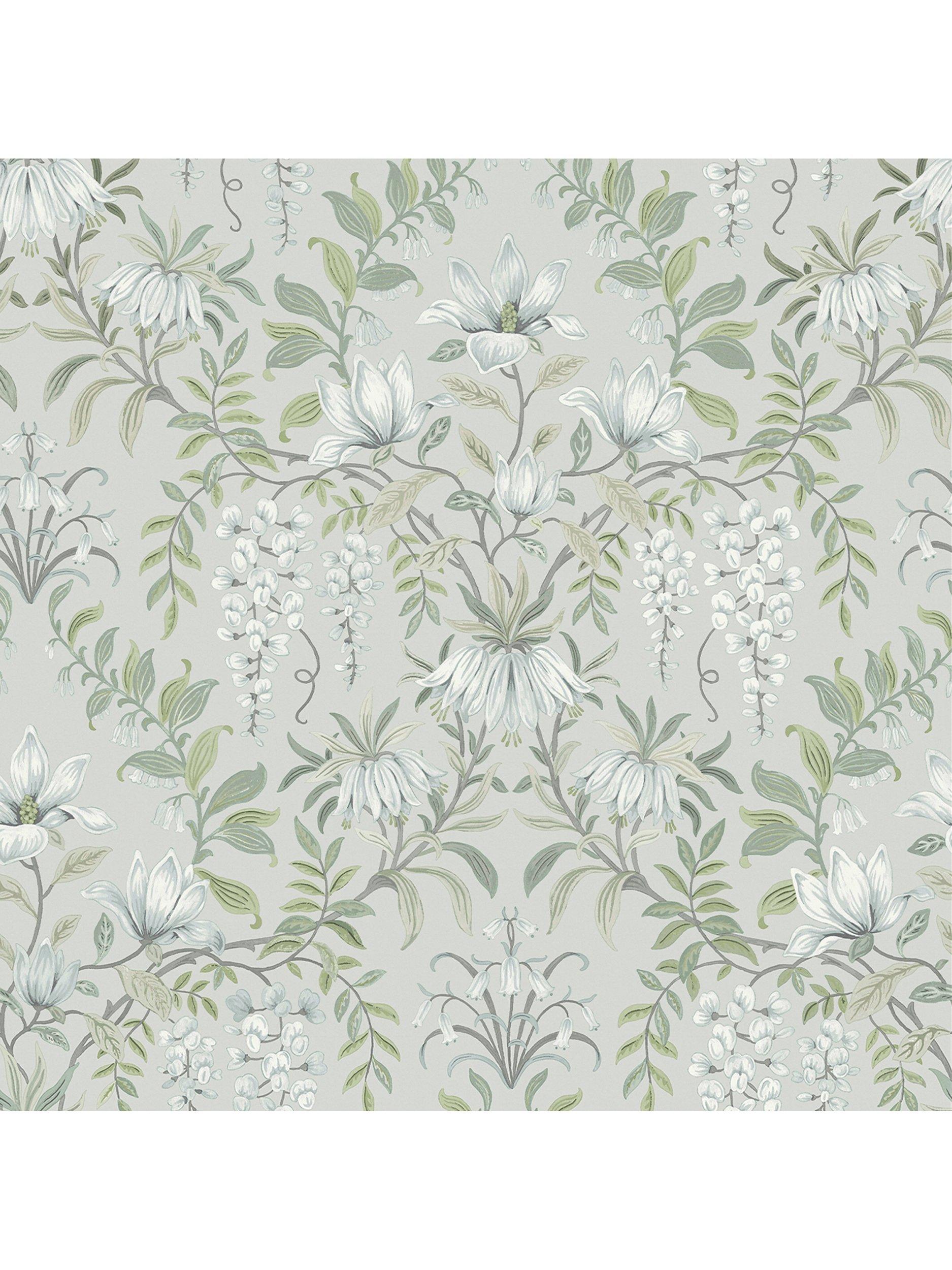 Laura Ashley Parterre floral patterned wallpaper, UK version
