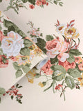 Laura Ashley vintage floral wallpaper with roses and strawberries, UK version