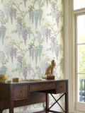 Laura Ashley Wisteria wallpaper with trailing floral design - British product