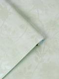 Laura Ashley Eglantine Silhouette Wallpaper in Eau de Nil, UK version