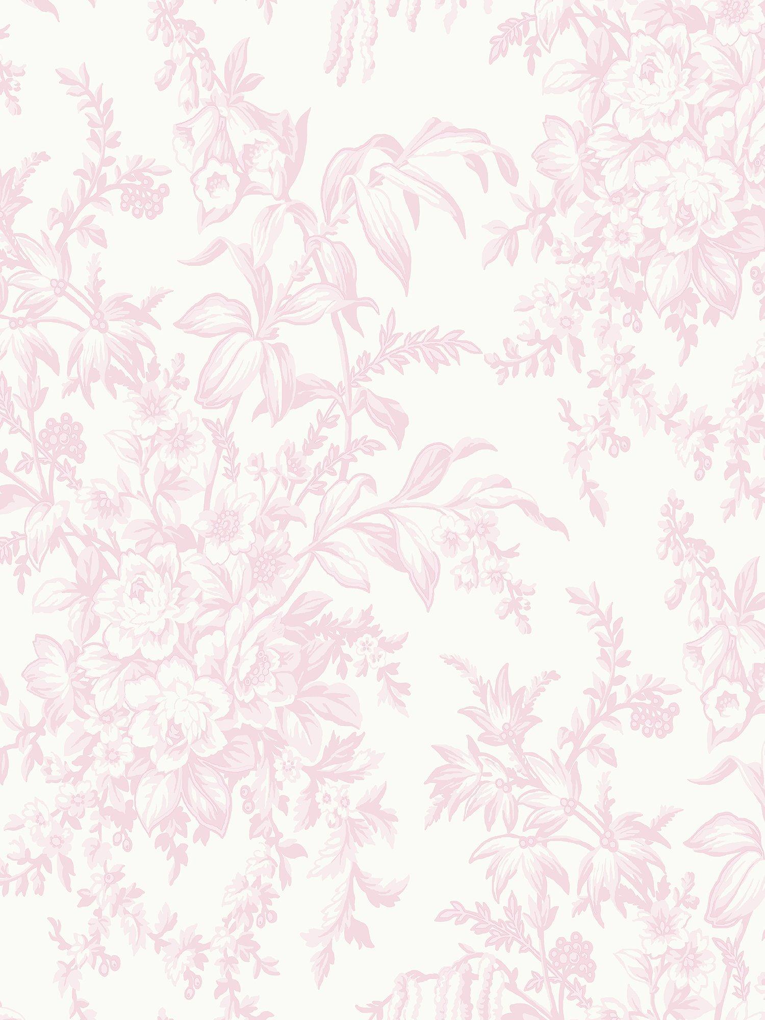Laura Ashley wallpaper featuring roses, foxgloves, and buttercups, UK version