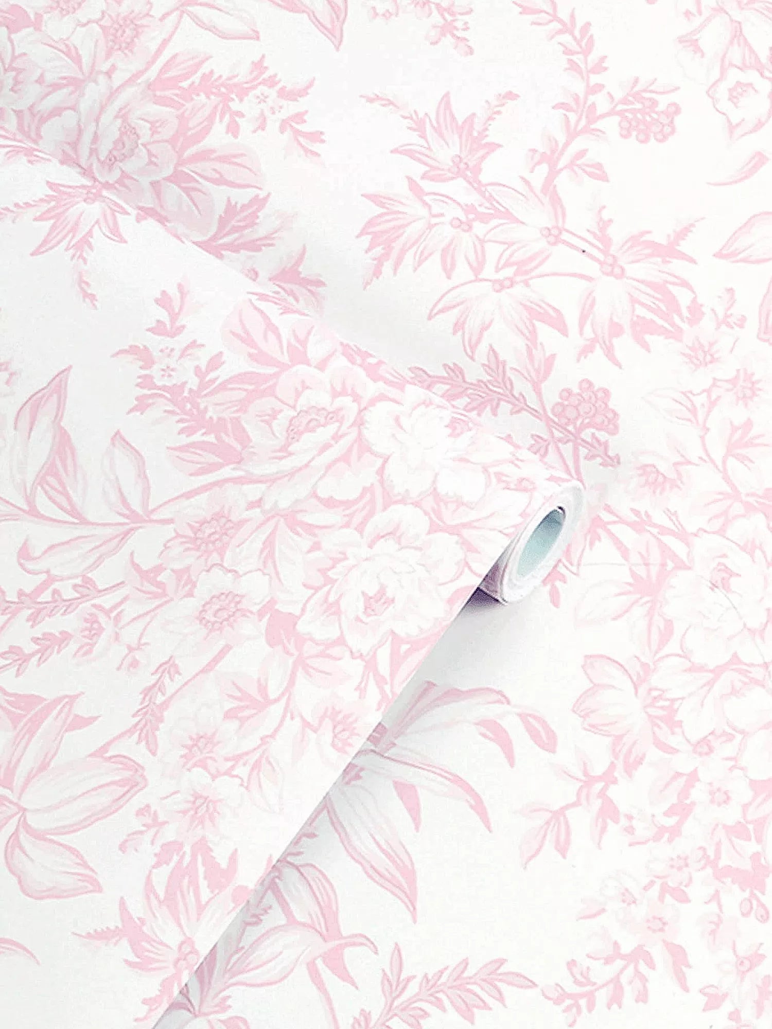 Laura Ashley wallpaper featuring roses, foxgloves, and buttercups, UK version