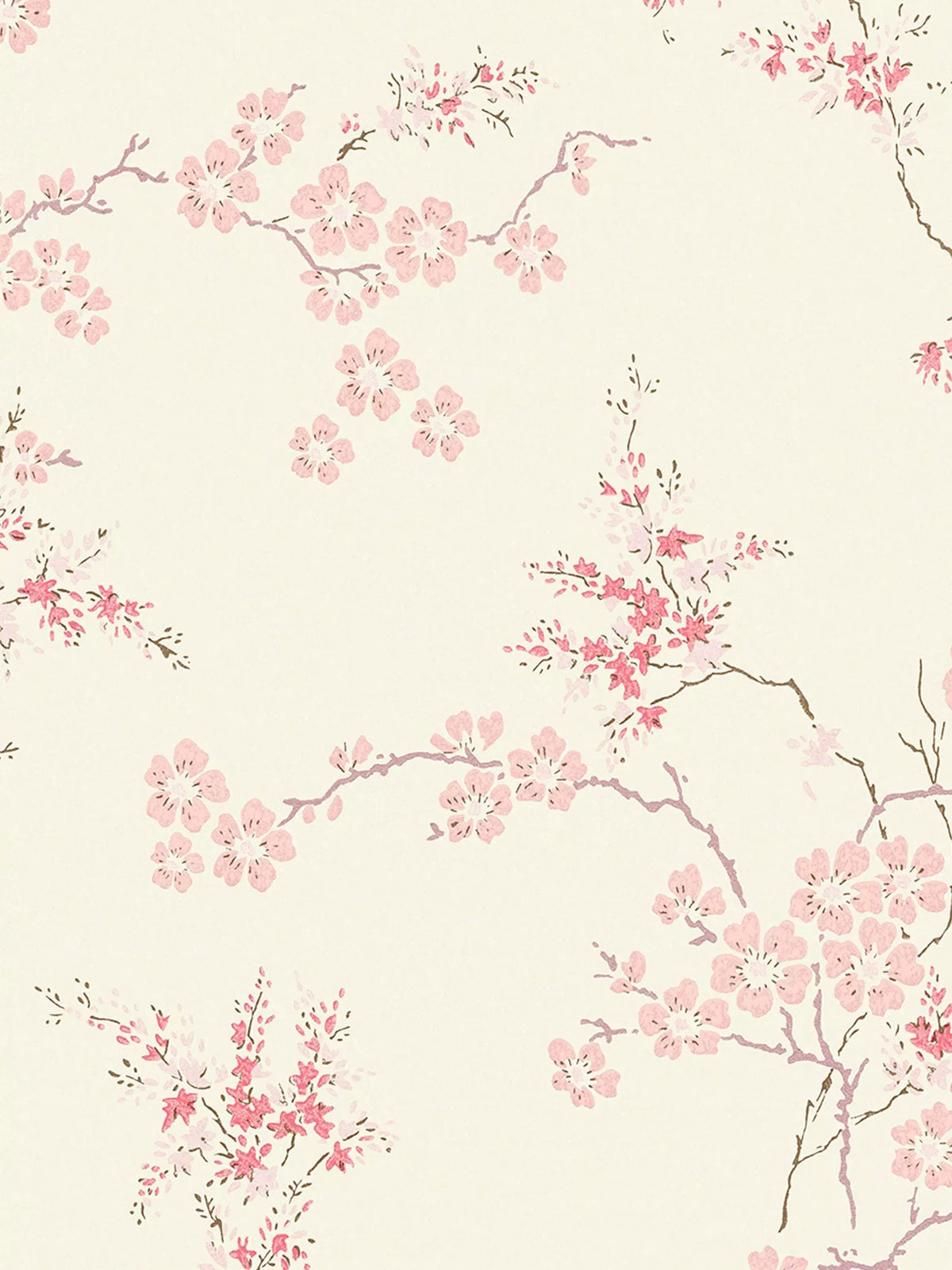 Laura Ashley Oriental Blossom pattern wallpaper for interior walls, UK version