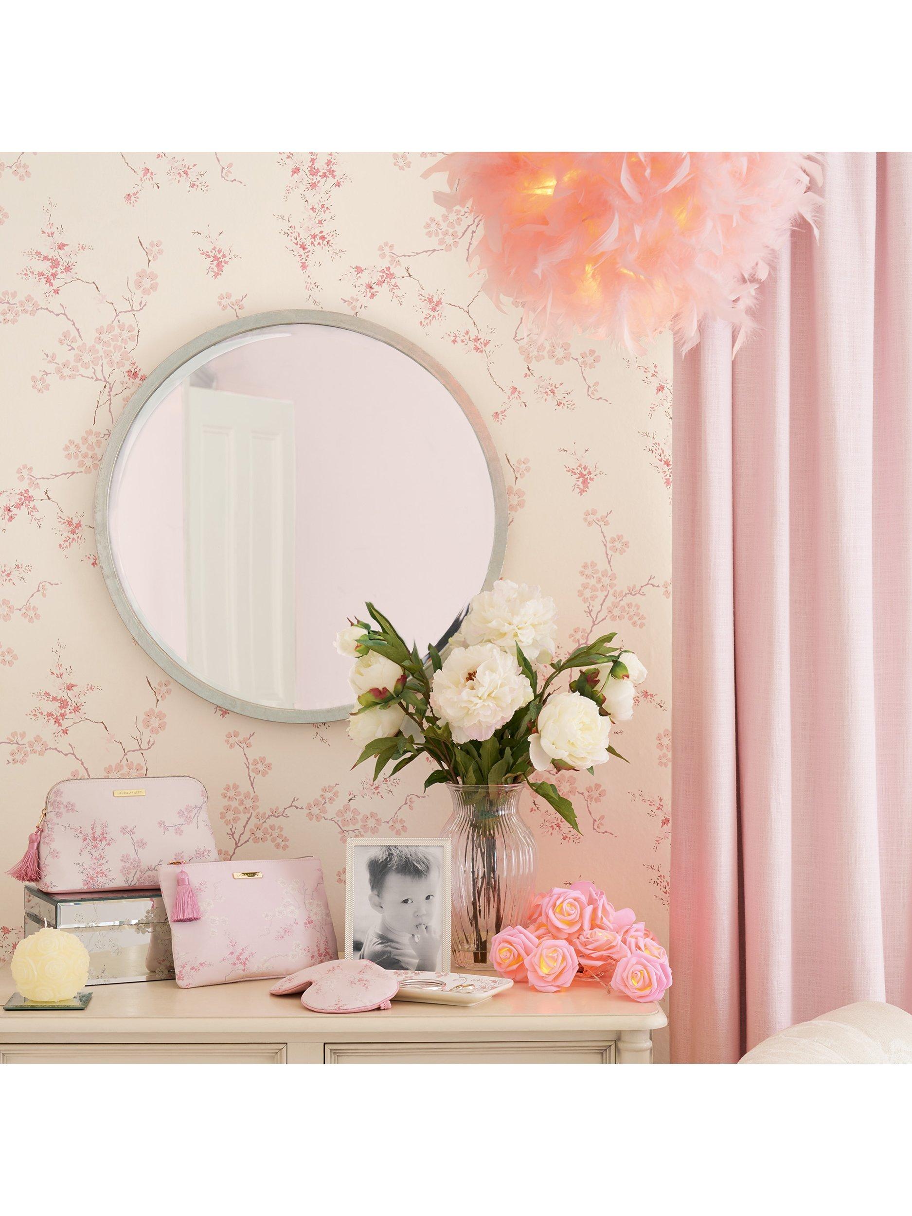Laura Ashley Oriental Blossom pattern wallpaper for interior walls, UK version