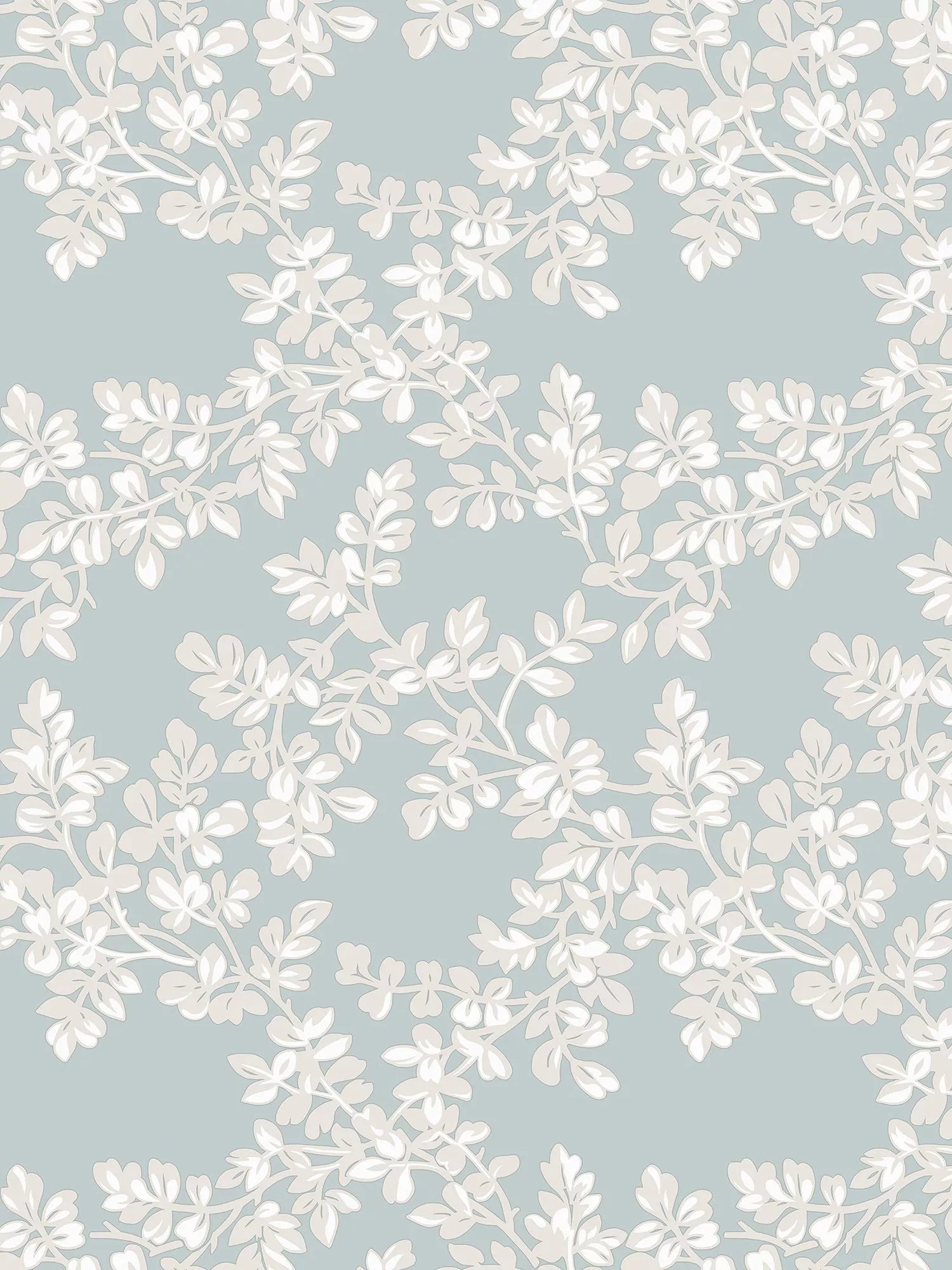 Laura Ashley Burnham wallpaper leaf trellis pattern , UK version