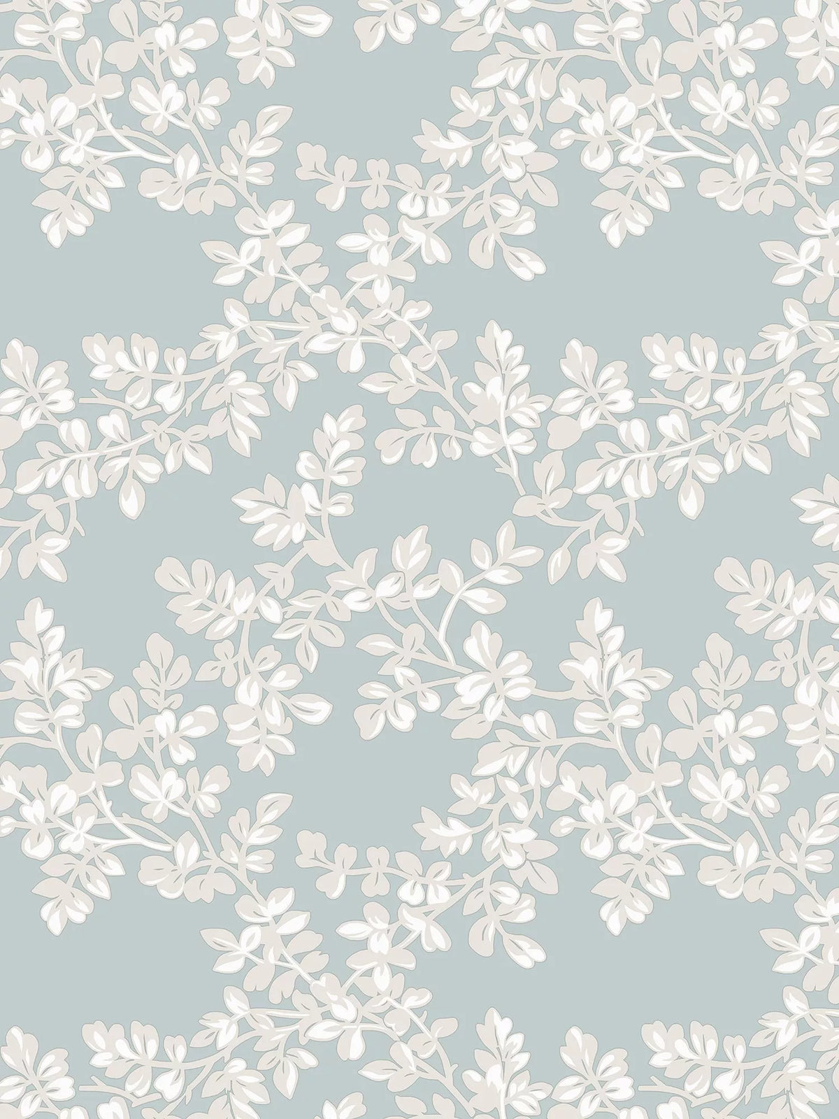 Laura Ashley Burnham wallpaper leaf trellis pattern , UK version