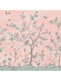 Sweetbriar Trail Wallpaper Mural in Blush – 6 Panels