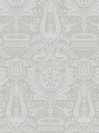 Heraldik Damast Design Tapete für königliche Innenräume