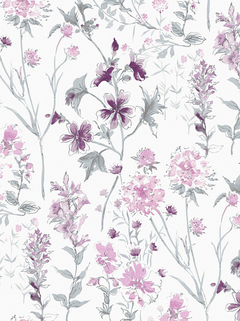 Laura Ashley Wild Meadow wallpaper, UK version