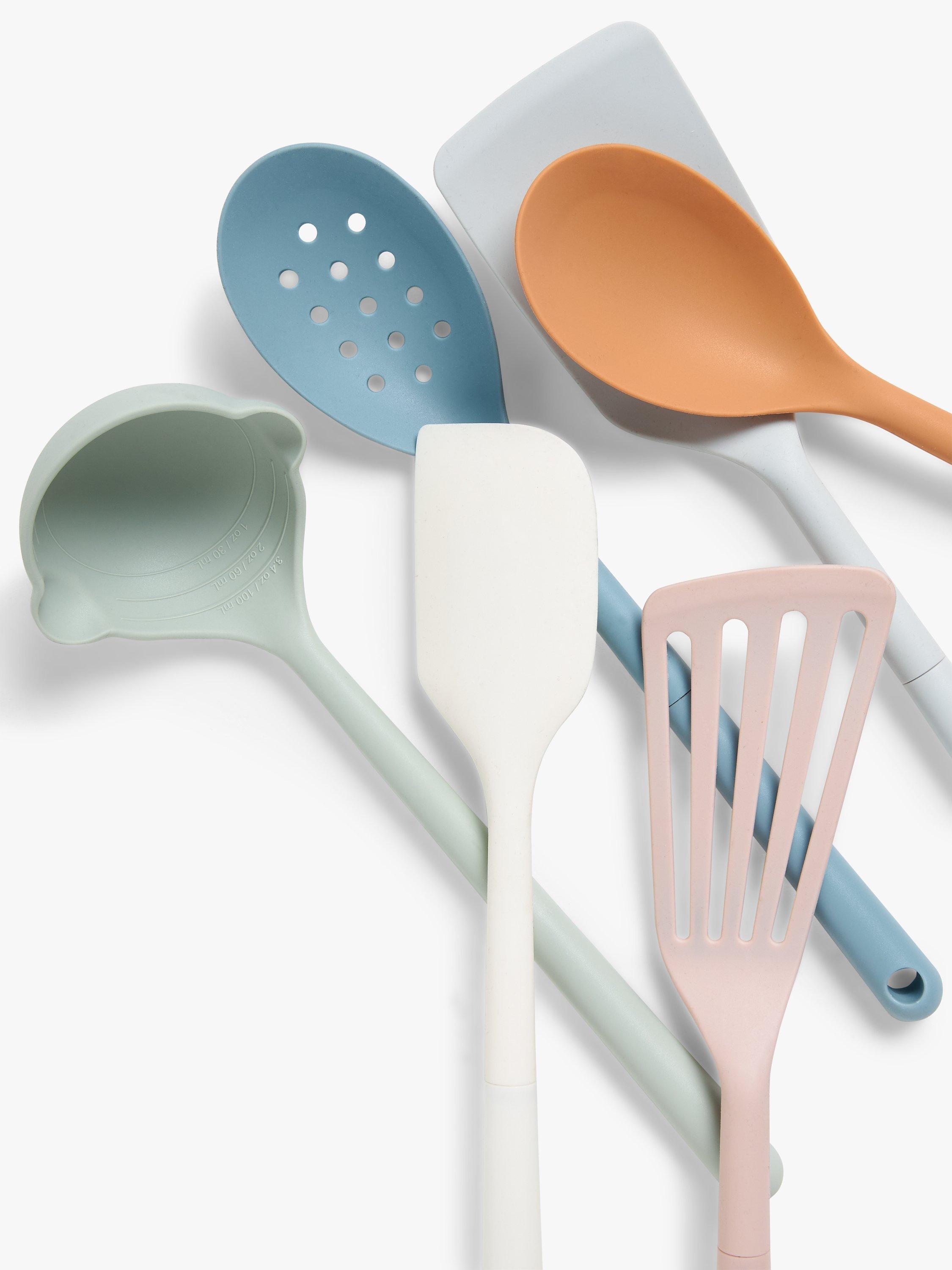 John Lewis kitchen utensils set in pastels, set of 6, UK version