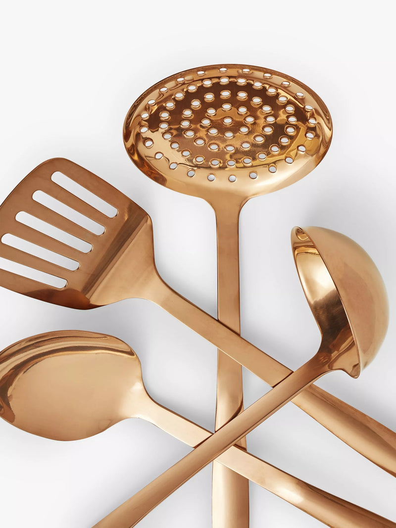 John Lewis copper kitchen utensils set of 4, UK version