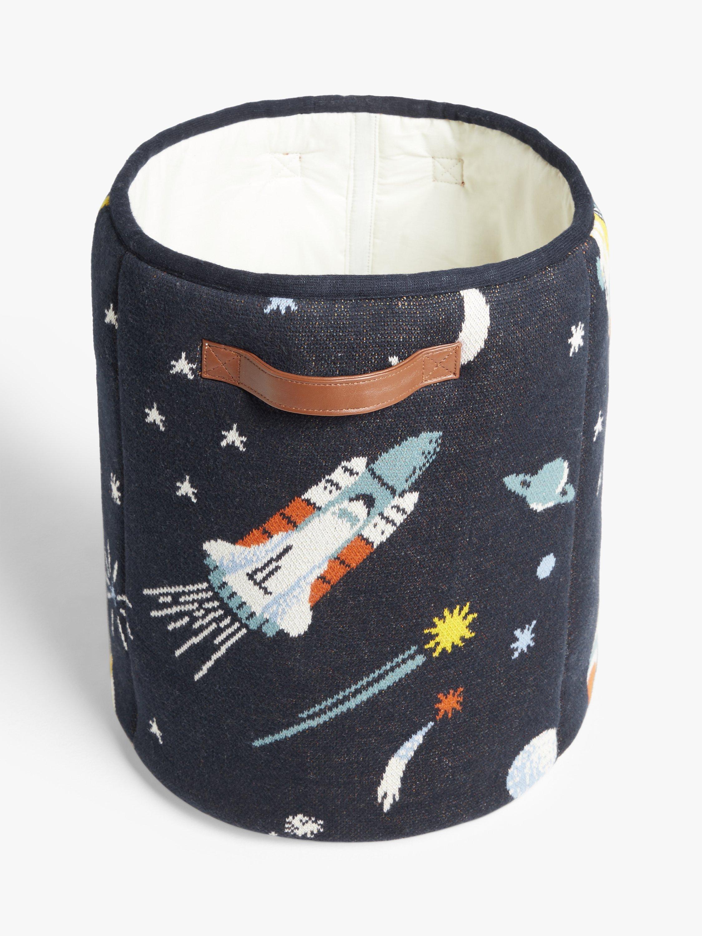 John Lewis outer space knit storage basket blue - British product