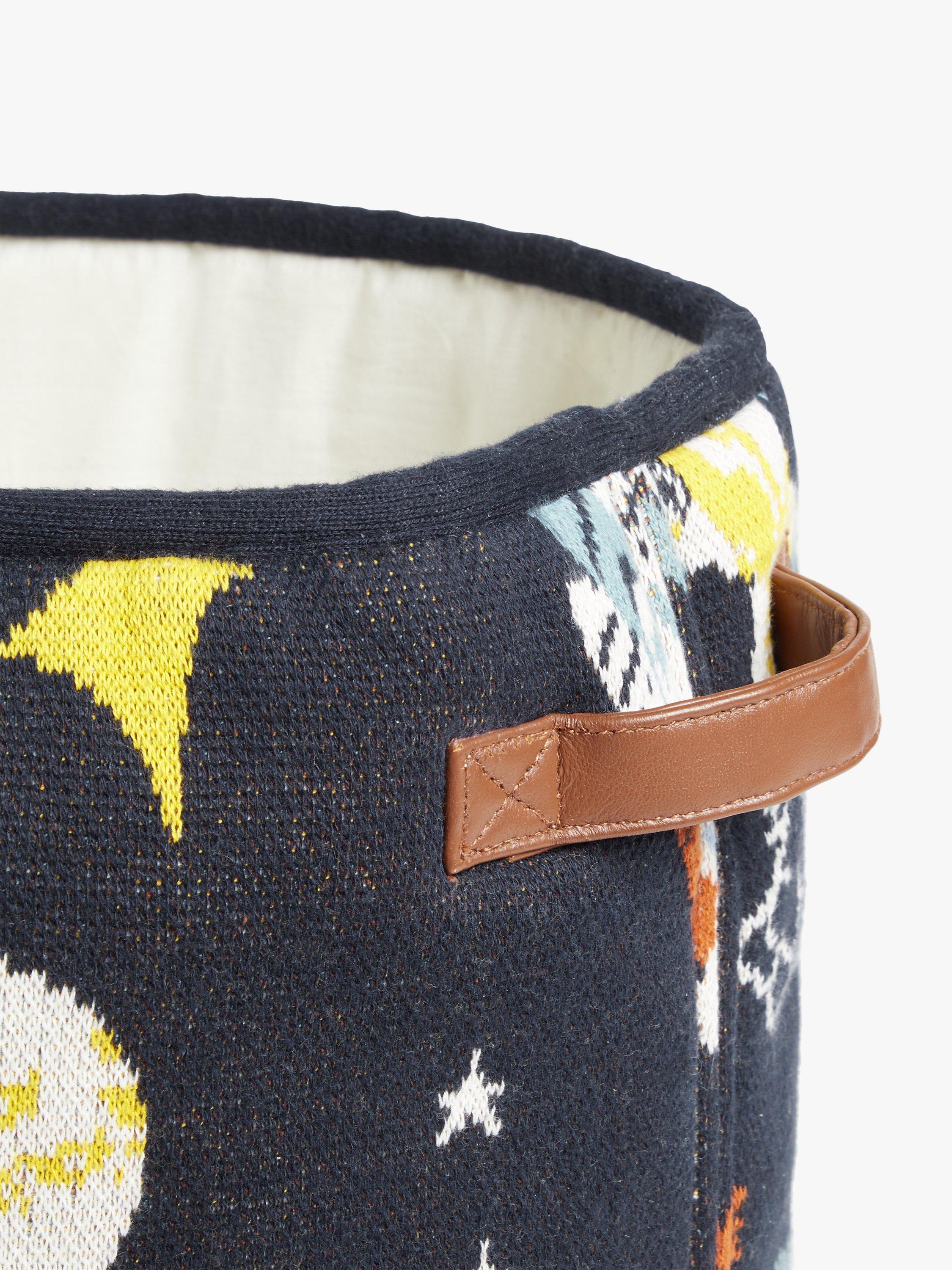 John Lewis outer space knit storage basket blue - British product