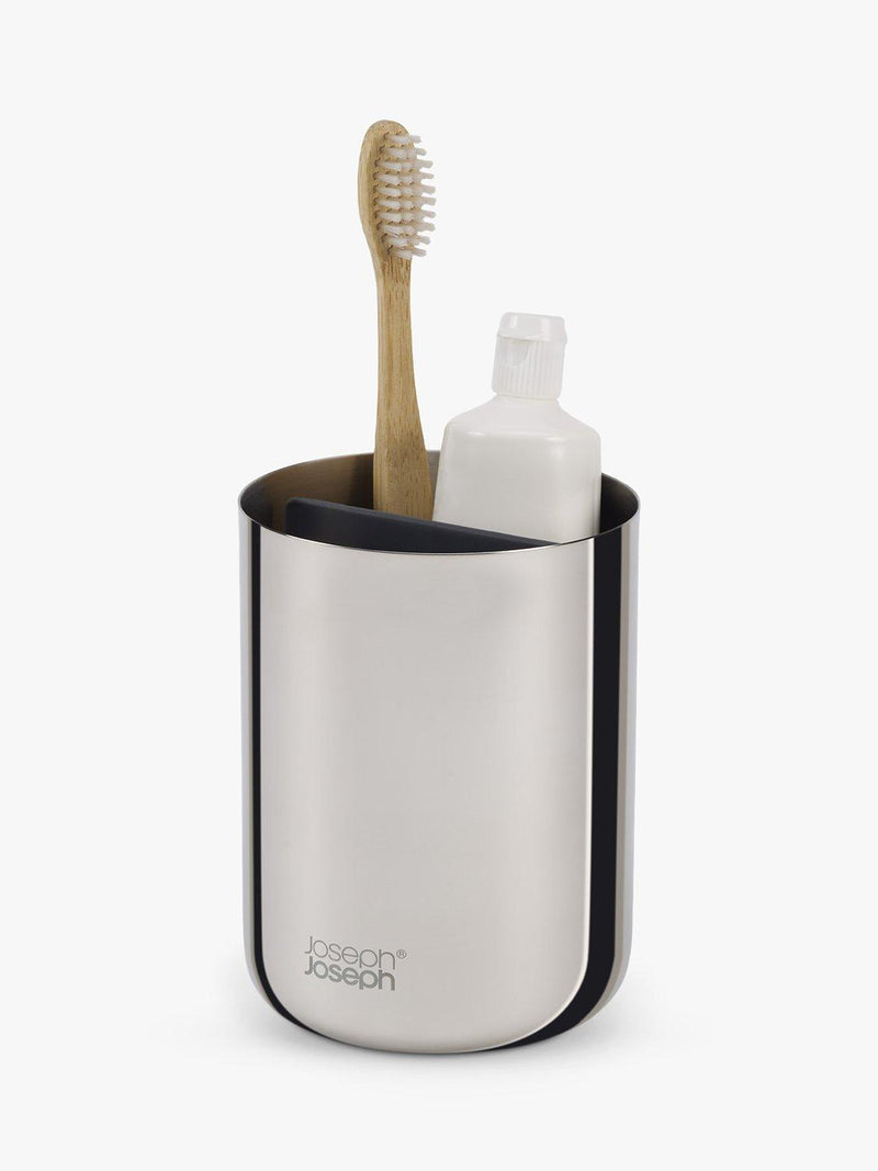 Joseph Joseph toothbrush caddy stainless steel, UK version