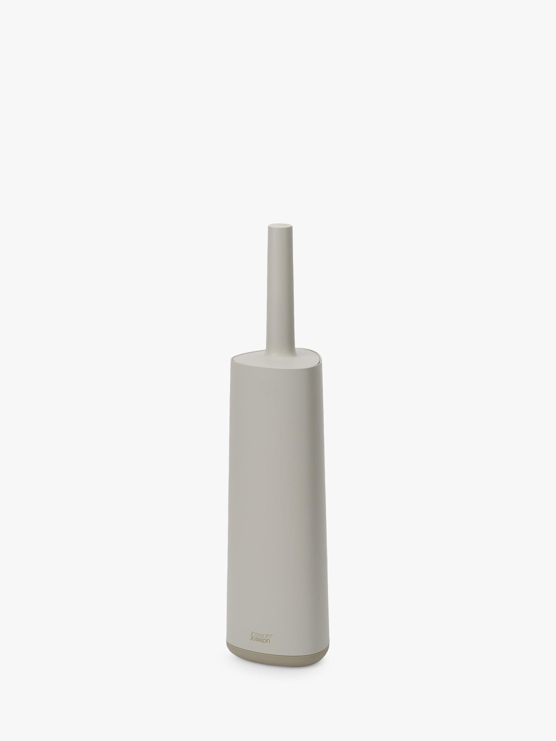Joseph Joseph flexible triple-action toilet brush with smart holder in Ecru, UK version