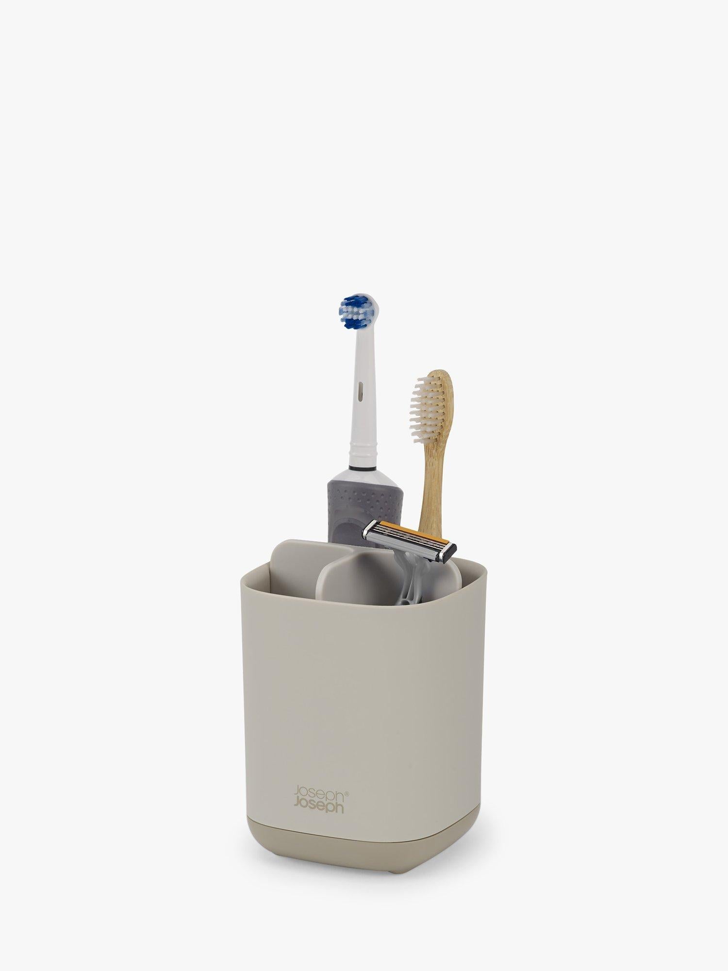 Joseph Joseph Easy Store toothbrush caddy with three sections, UK version