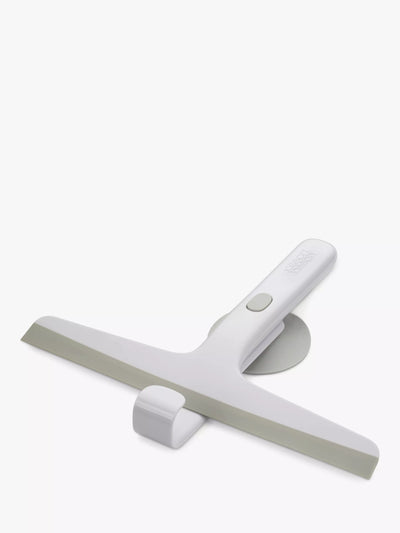 John Lewis Compact Shower Squeegee with Storage Holder and Hook, Grey- Buy online at McGrocer