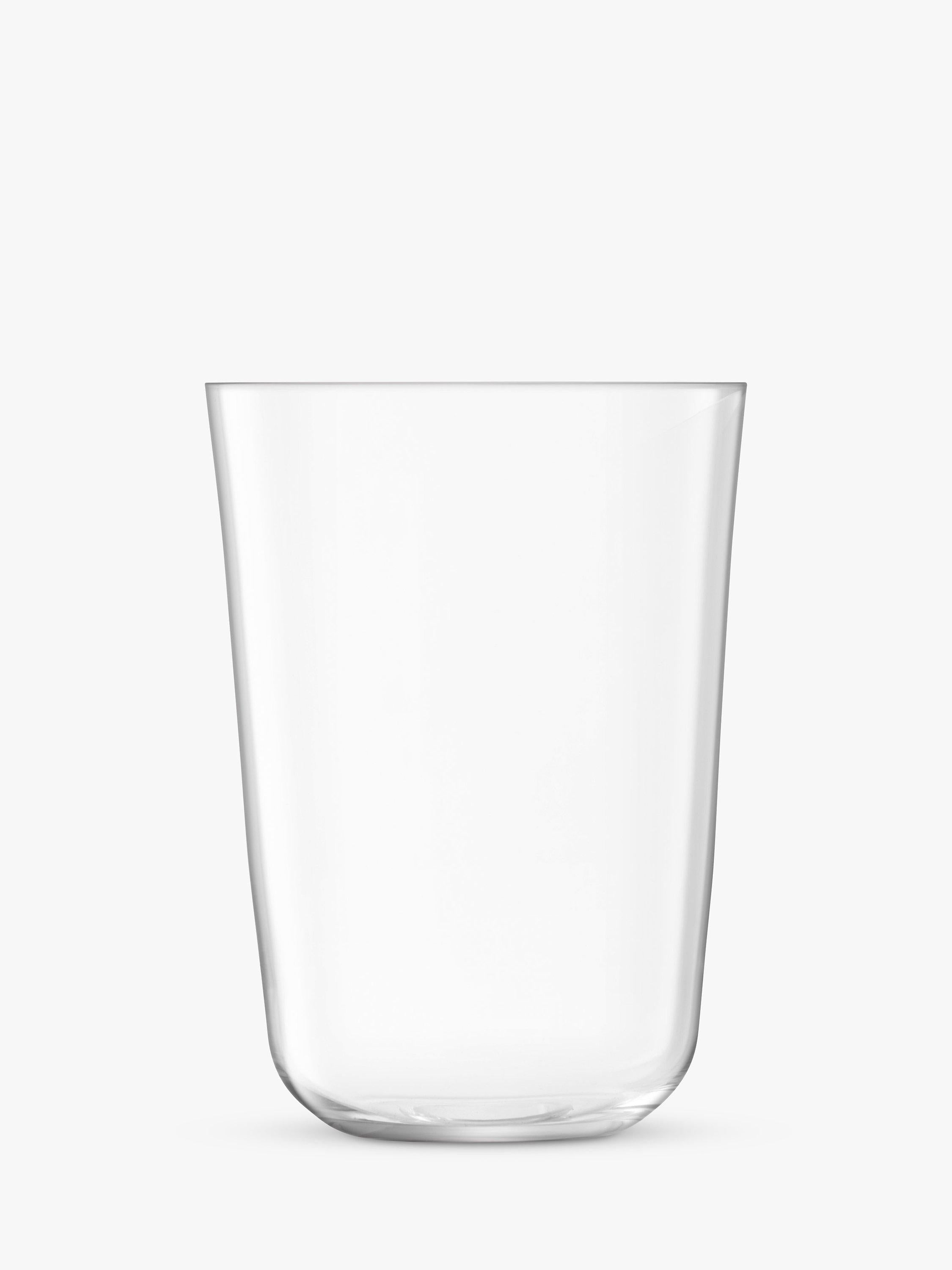 LSA International Arc stackable glass tumblers 550ml set of 4, UK version