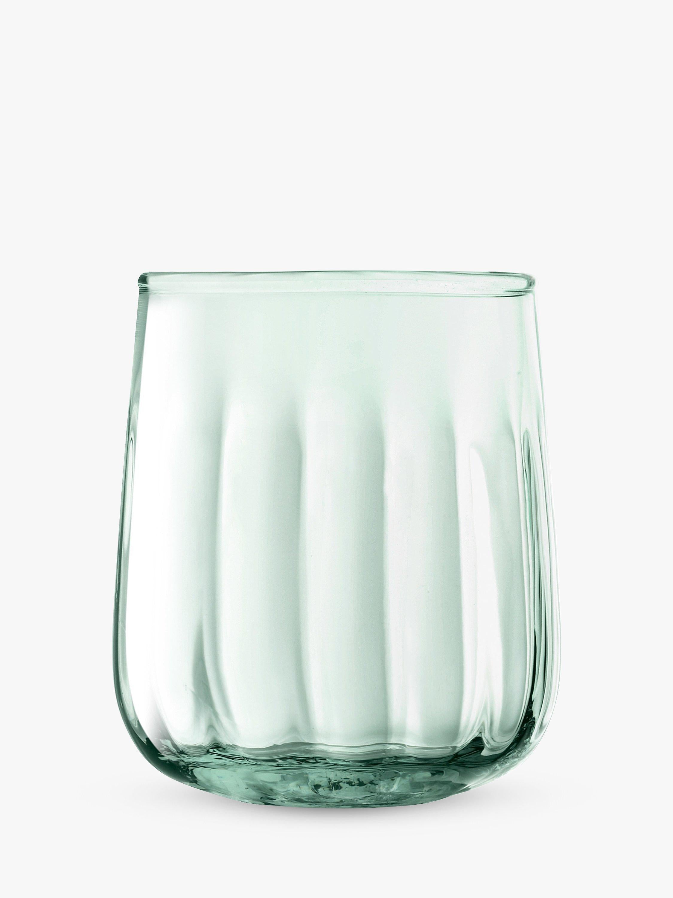 LSA International green glass tumblers set of 4 410ml, UK version