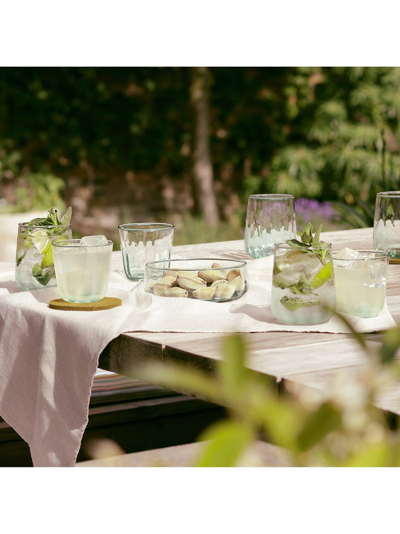 LSA International green glass tumblers set of 4 410ml, UK version