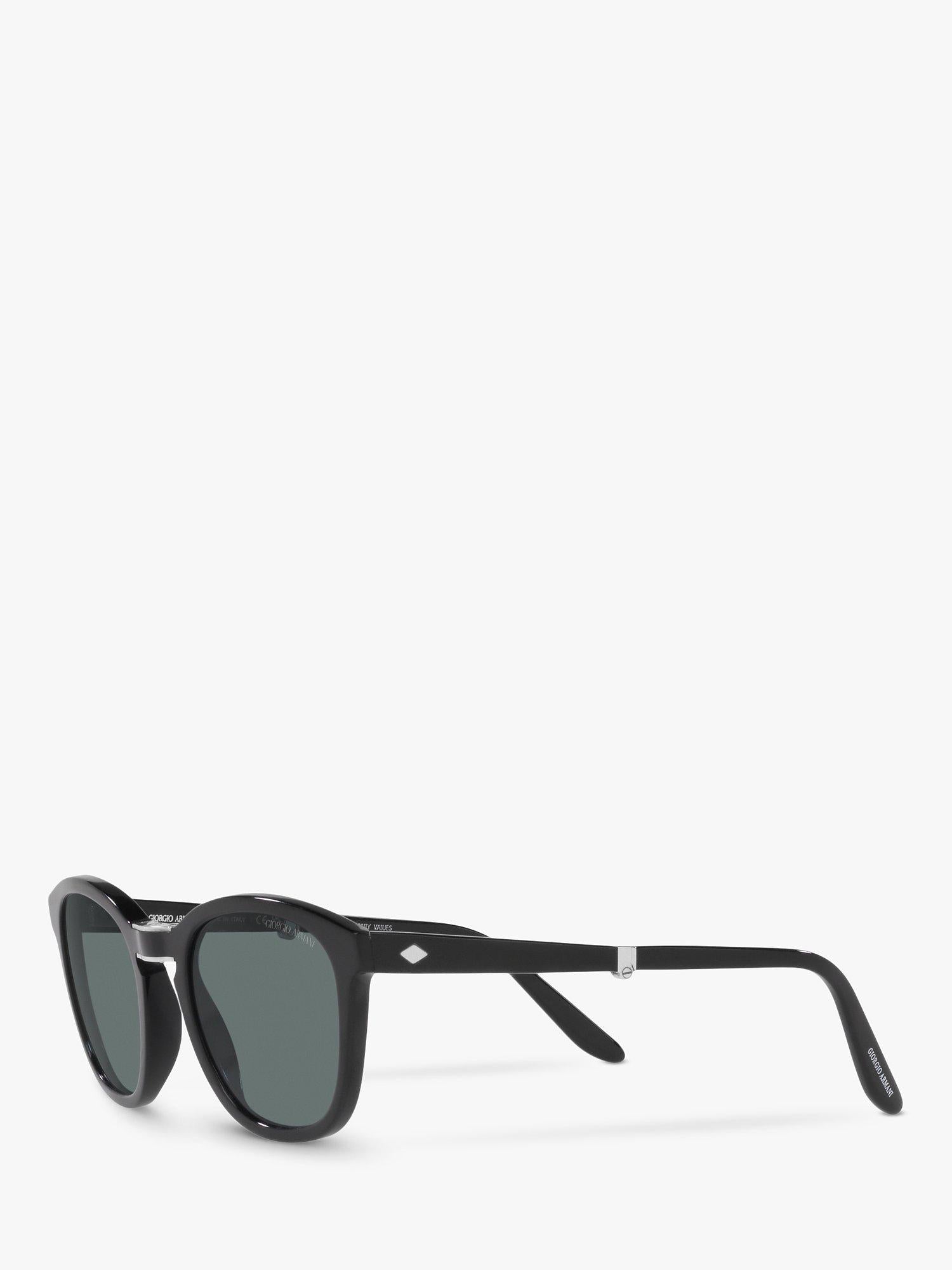 Armani Exchange AR8170 men's round sunglasses black (British brand)