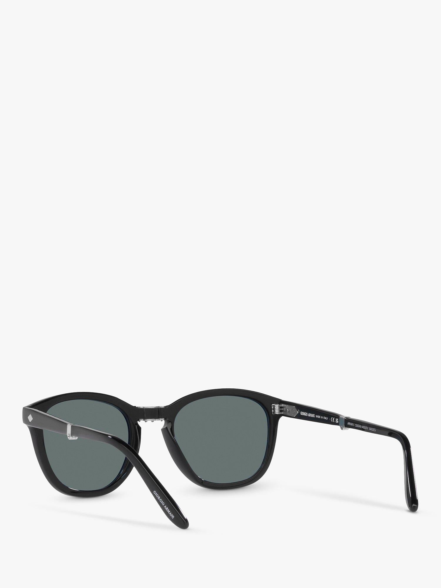 Armani Exchange AR8170 men's round sunglasses black (British brand)