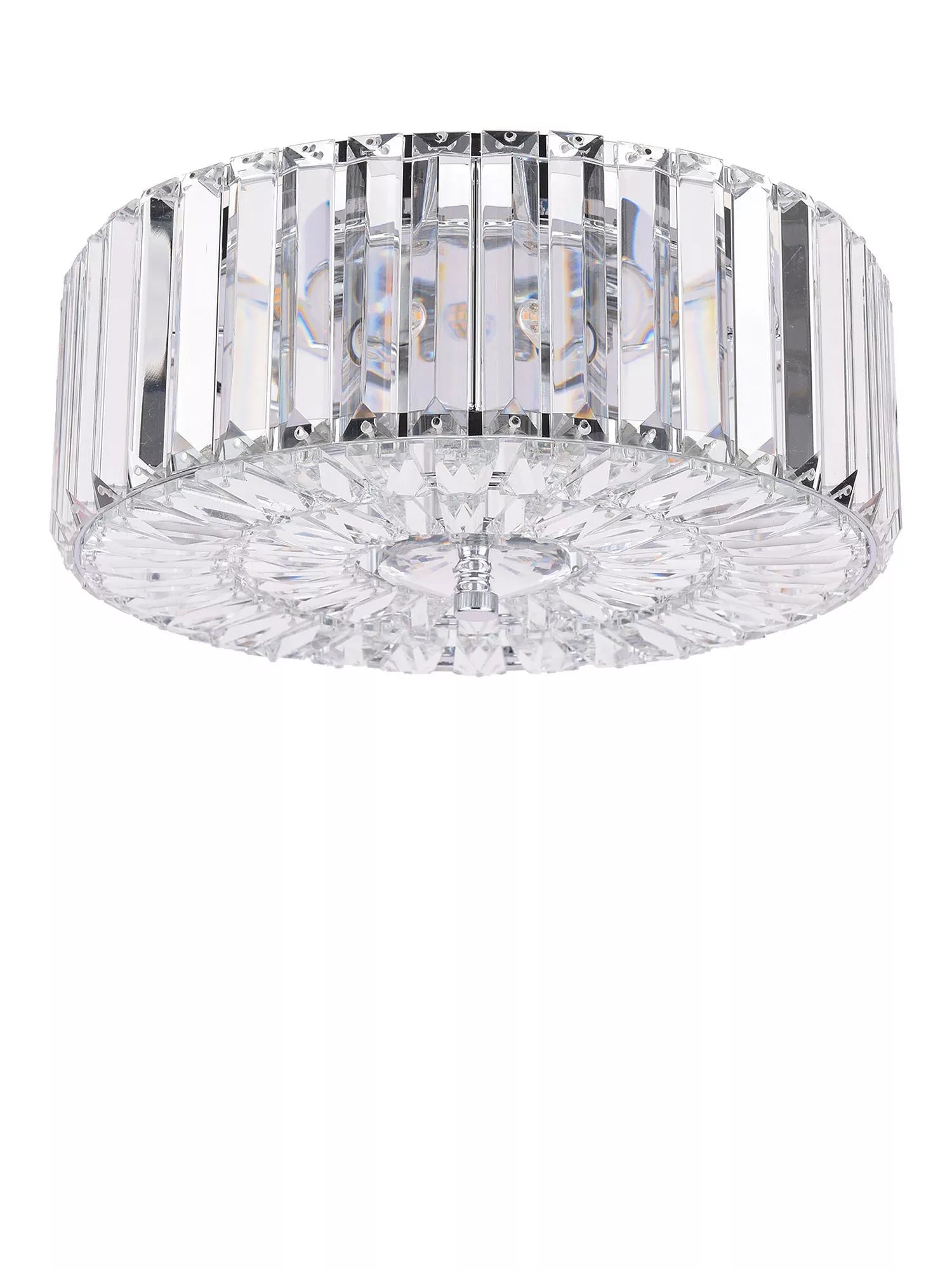 Laura Ashley Fernhurst flush ceiling light polished chrome - British product
