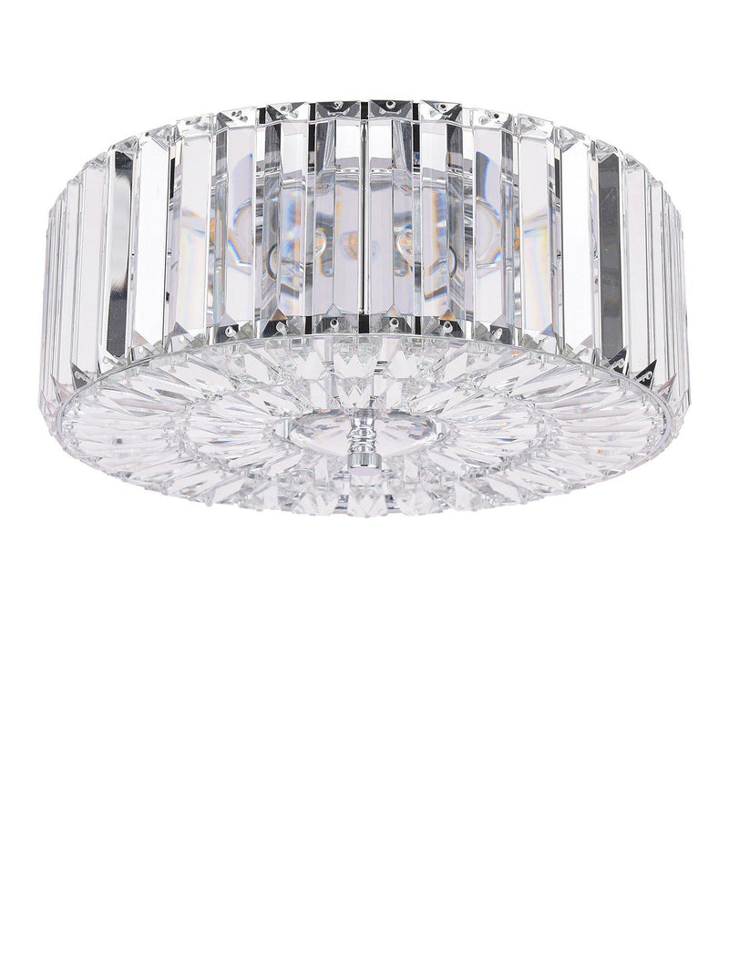 Laura Ashley Fernhurst flush ceiling light polished chrome - British product