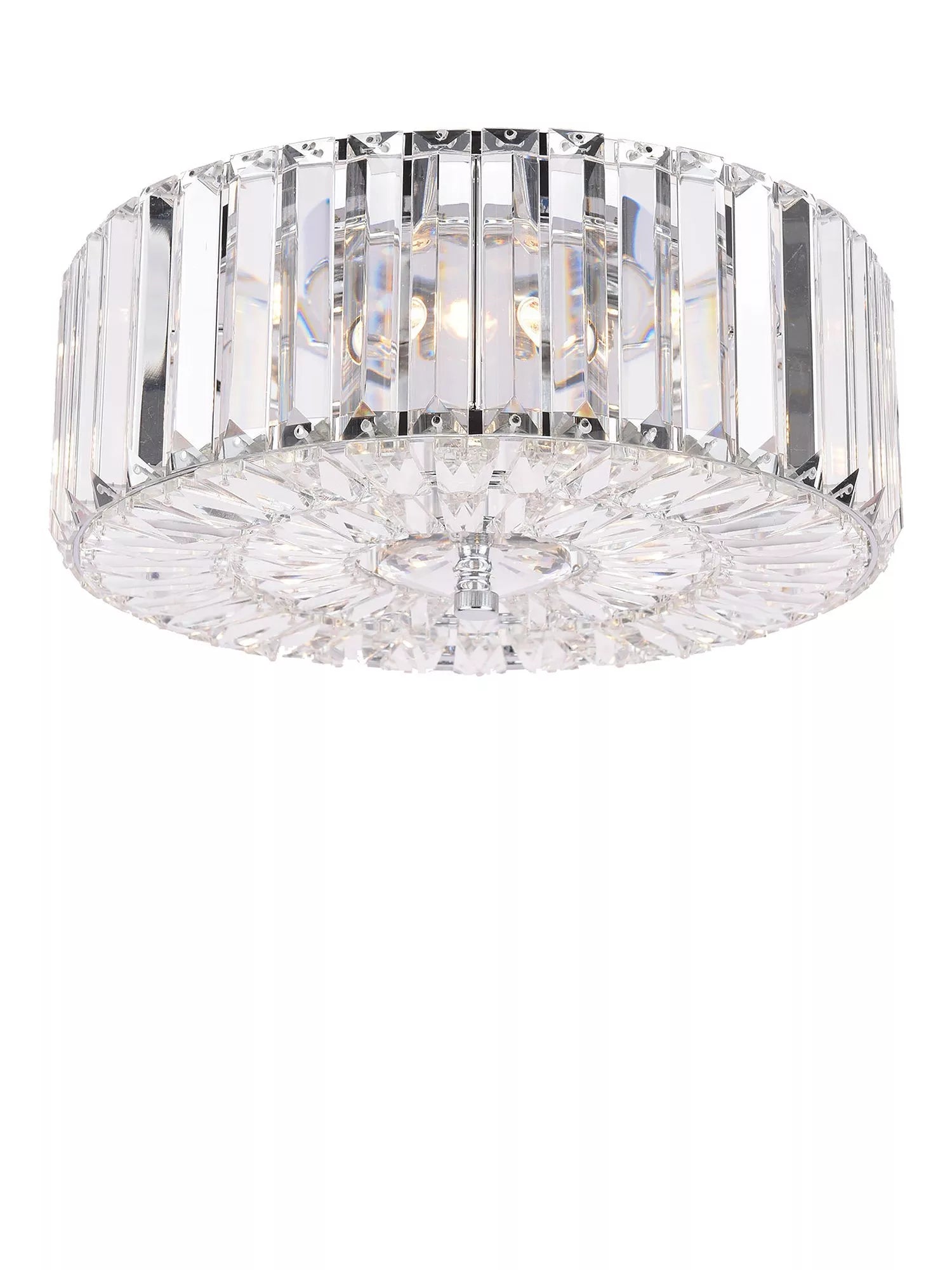 Laura Ashley Fernhurst flush ceiling light polished chrome - British product