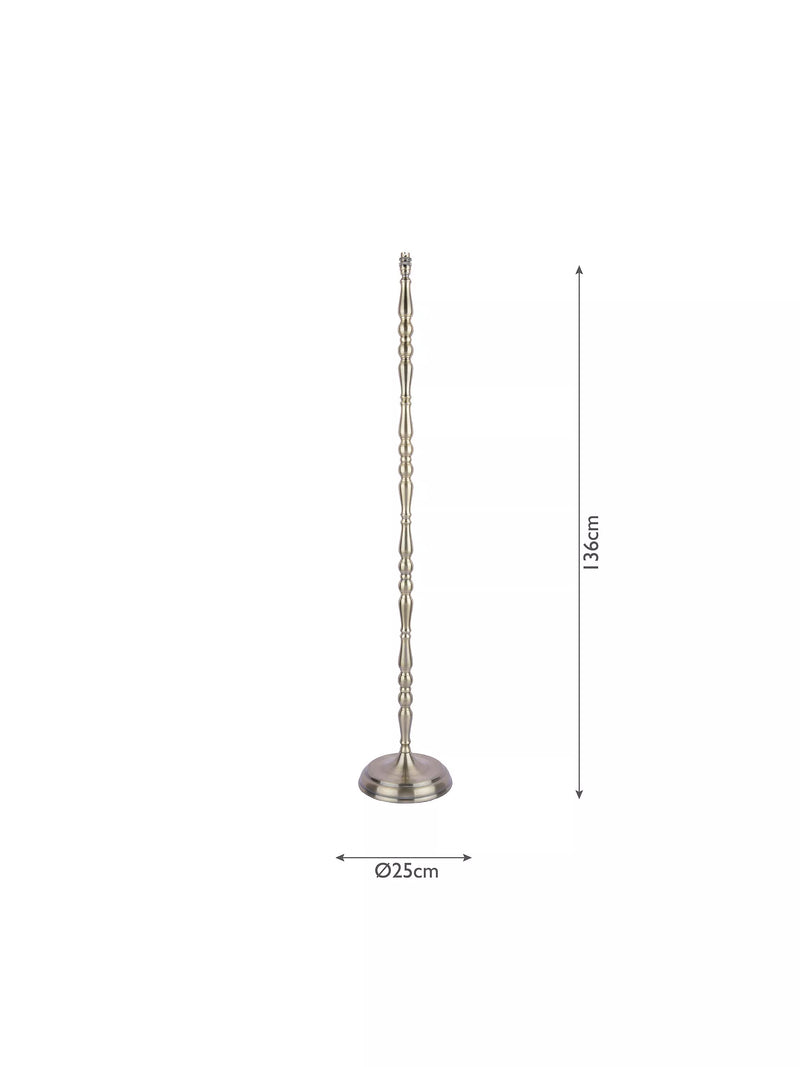 Laura Ashley Corey floor lamp in antique brass (British brand)