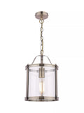 Laura Ashley pendant ceiling light in antique brass, UK version