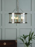 Laura Ashley Harrington ceiling light antique brass, imported from the UK