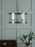 Laura Ashley Harrington ceiling light antique brass, imported from the UK