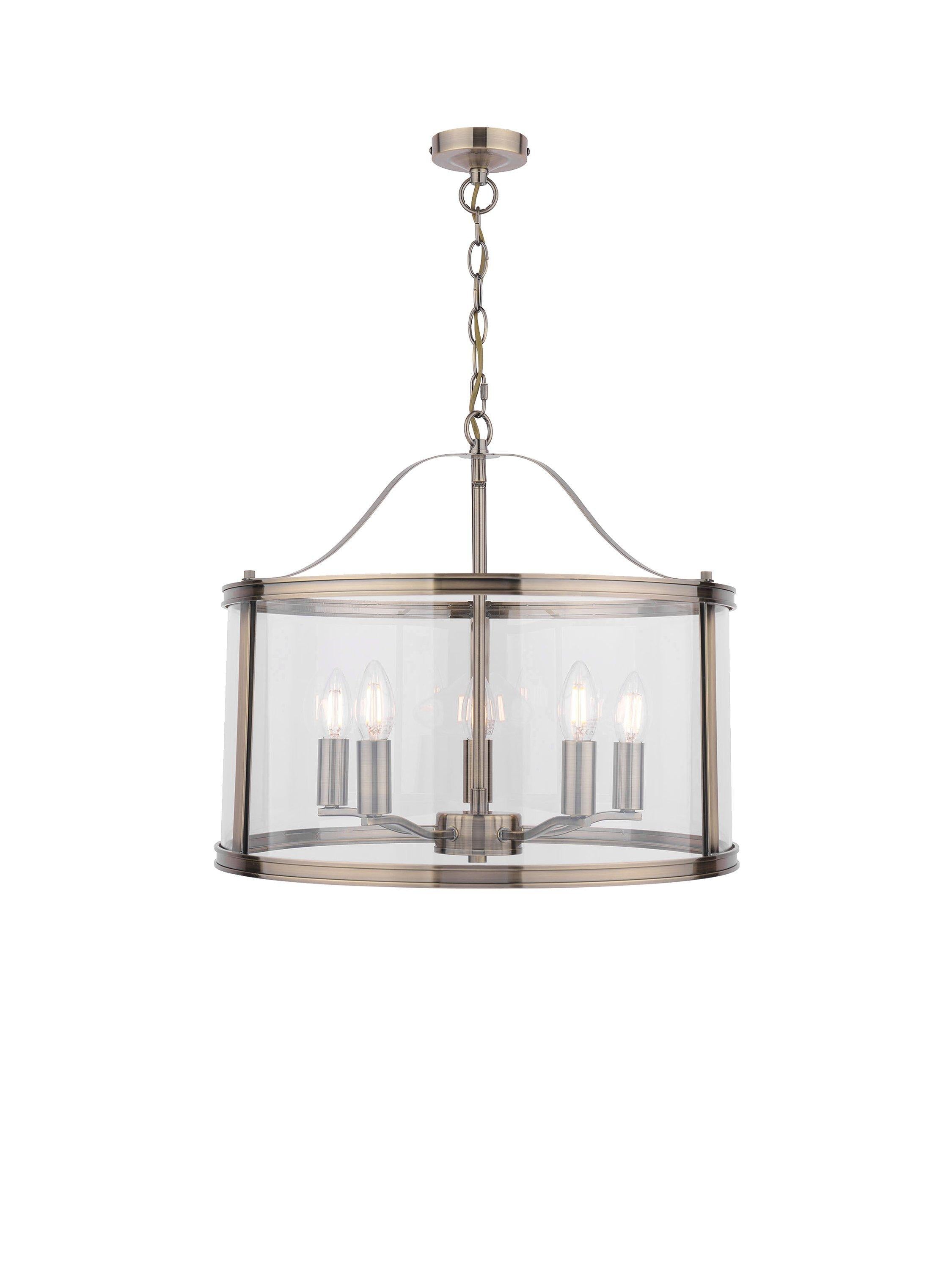 Laura Ashley Harrington ceiling light antique brass, imported from the UK