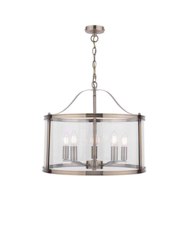 Laura Ashley Harrington ceiling light antique brass, imported from the UK