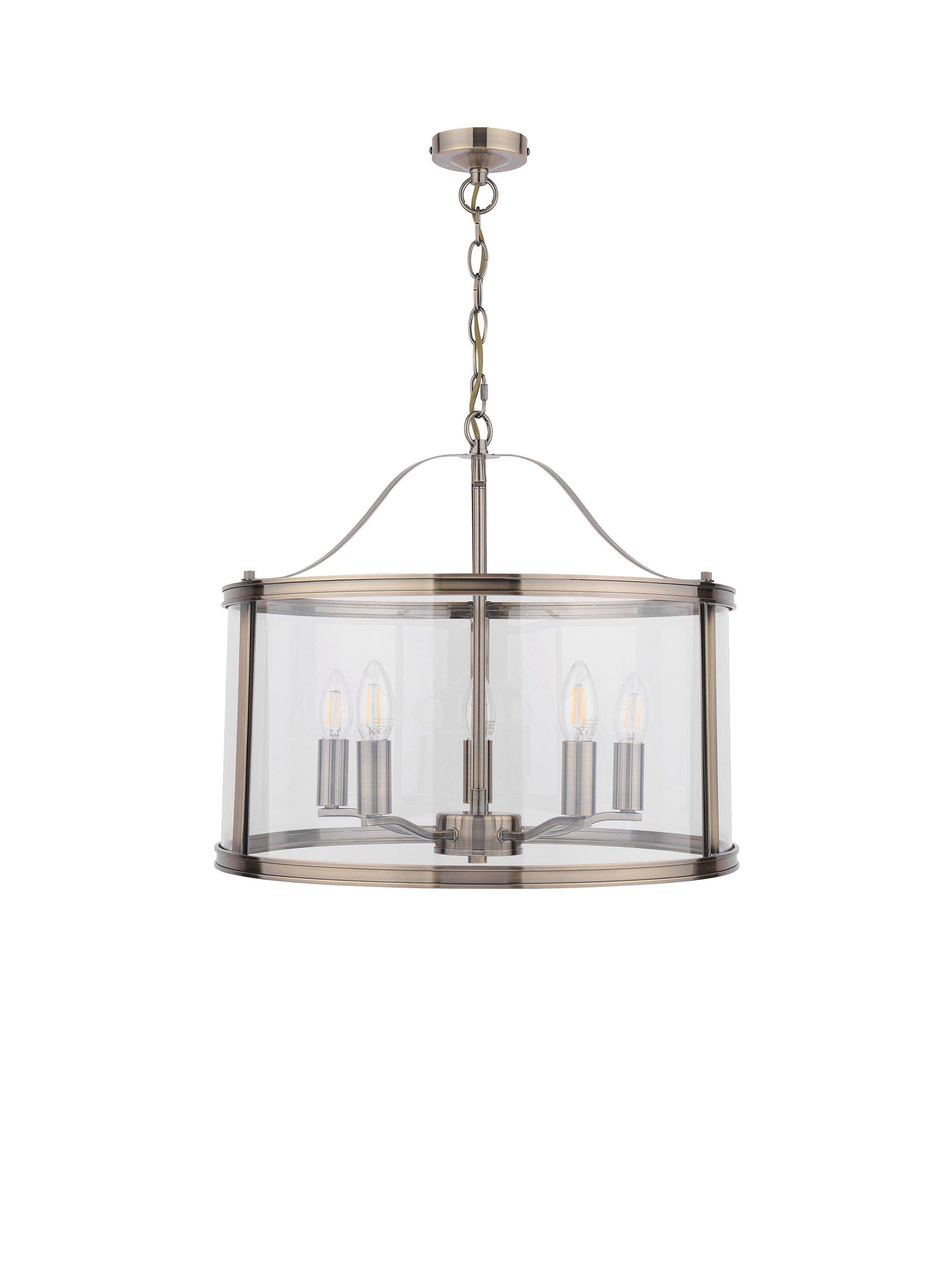 Laura Ashley Harrington ceiling light antique brass, imported from the UK