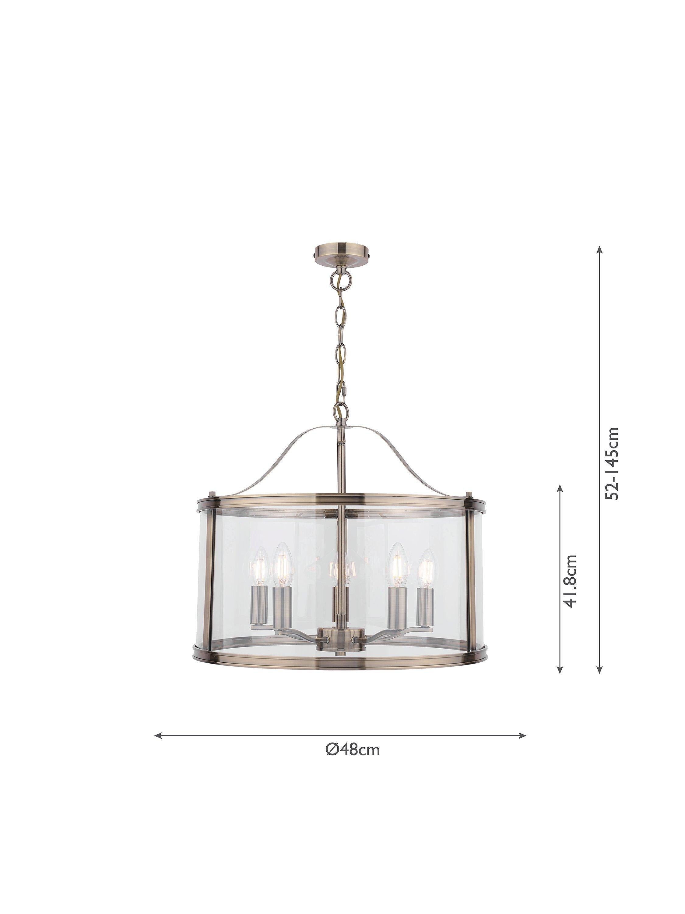 Laura Ashley Harrington ceiling light antique brass, imported from the UK