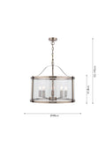 Laura Ashley Harrington ceiling light antique brass, imported from the UK