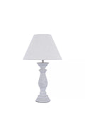 Laura Ashley Chedworth table lamp concrete base linen shade, UK version
