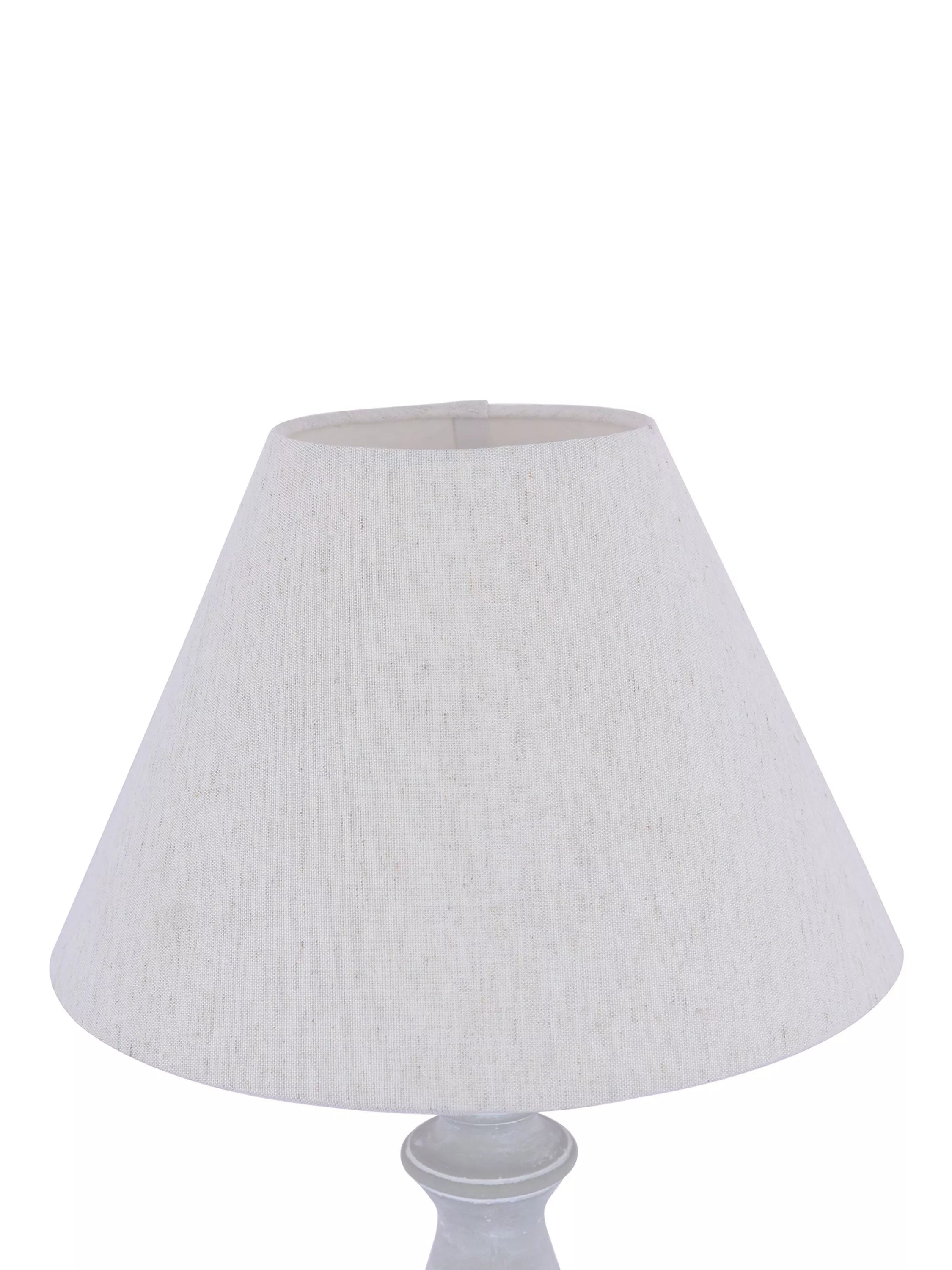 Laura Ashley Chedworth table lamp concrete base linen shade, UK version