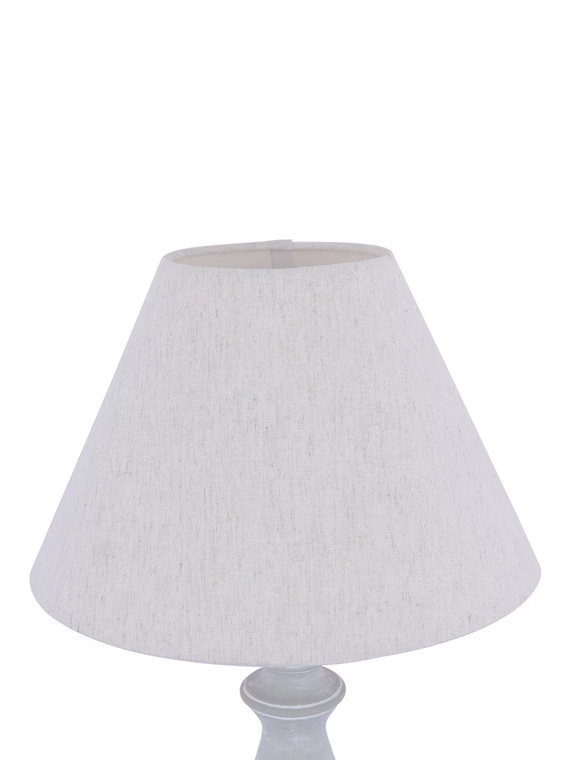Laura Ashley Chedworth table lamp concrete base linen shade, UK version