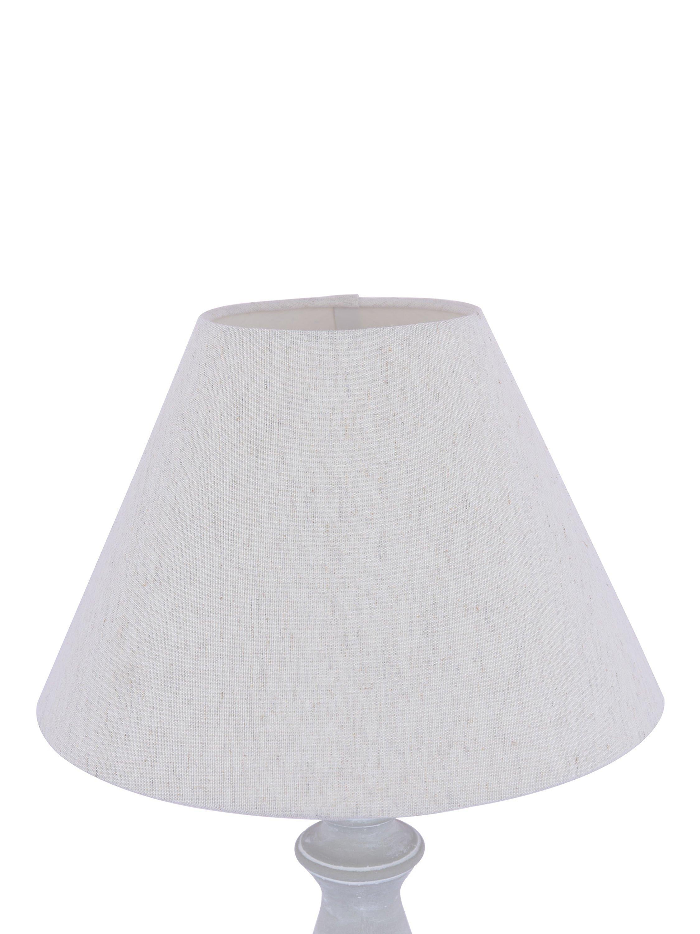 Laura Ashley Chedworth table lamp concrete base linen shade, UK version