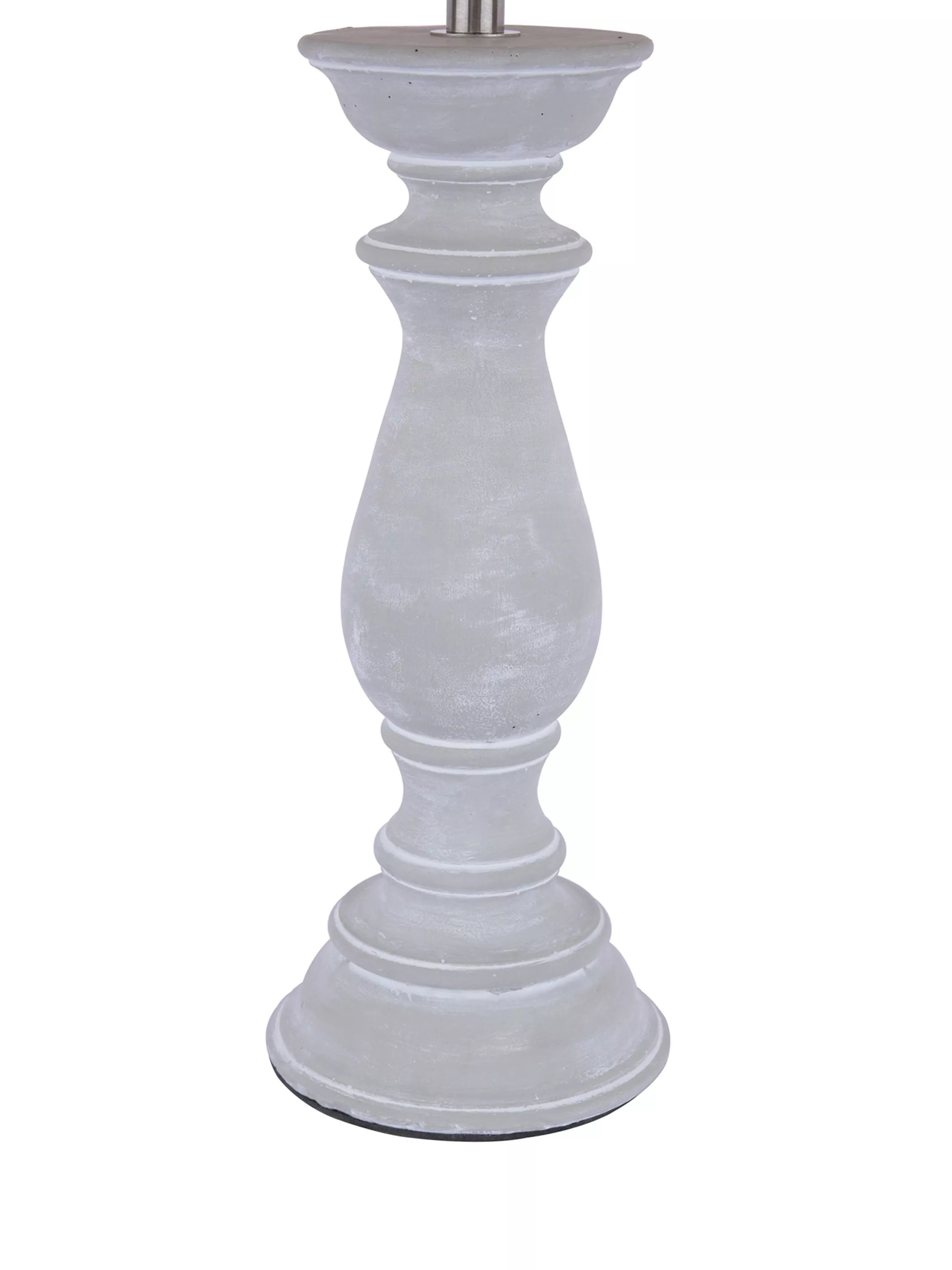 Laura Ashley Chedworth table lamp concrete base linen shade, UK version