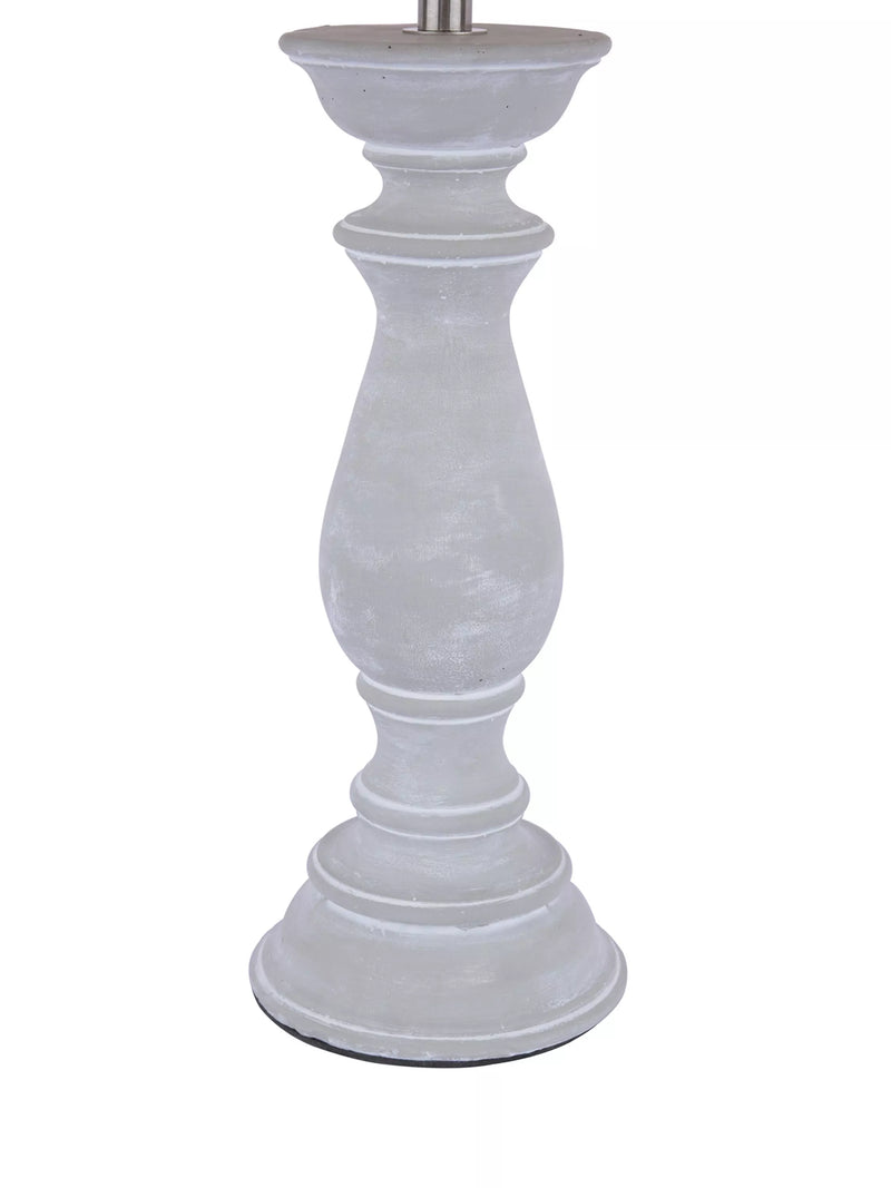 Laura Ashley Chedworth table lamp concrete base linen shade, UK version