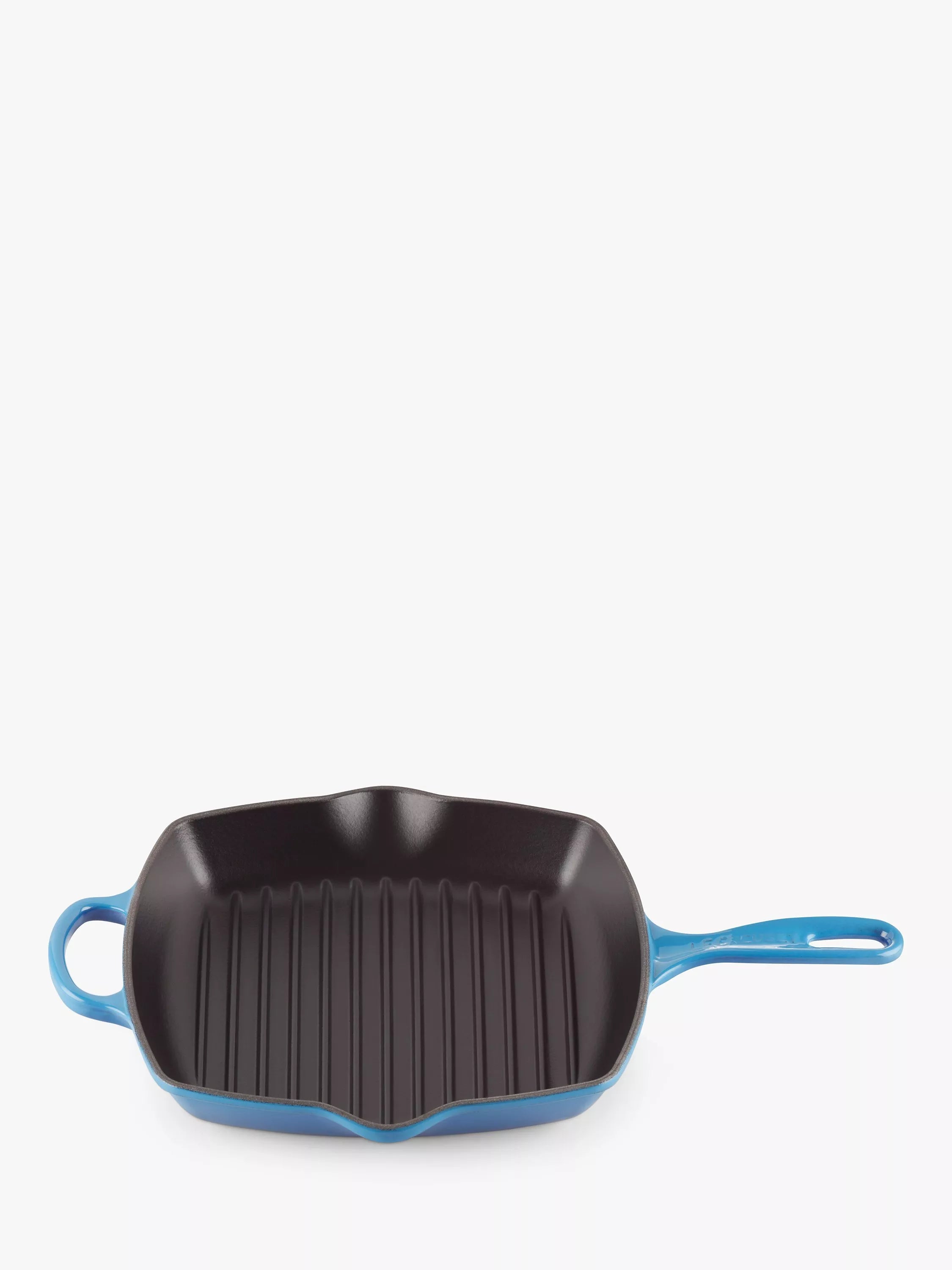 Le Creuset Cast Iron Signature Square Grillit, 26cm, Azure