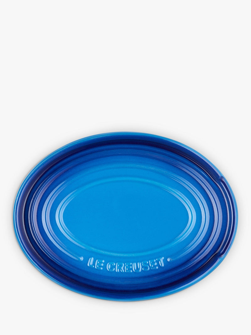 Le Creuset oval stoneware spoon rest kitchen accessory, UK version
