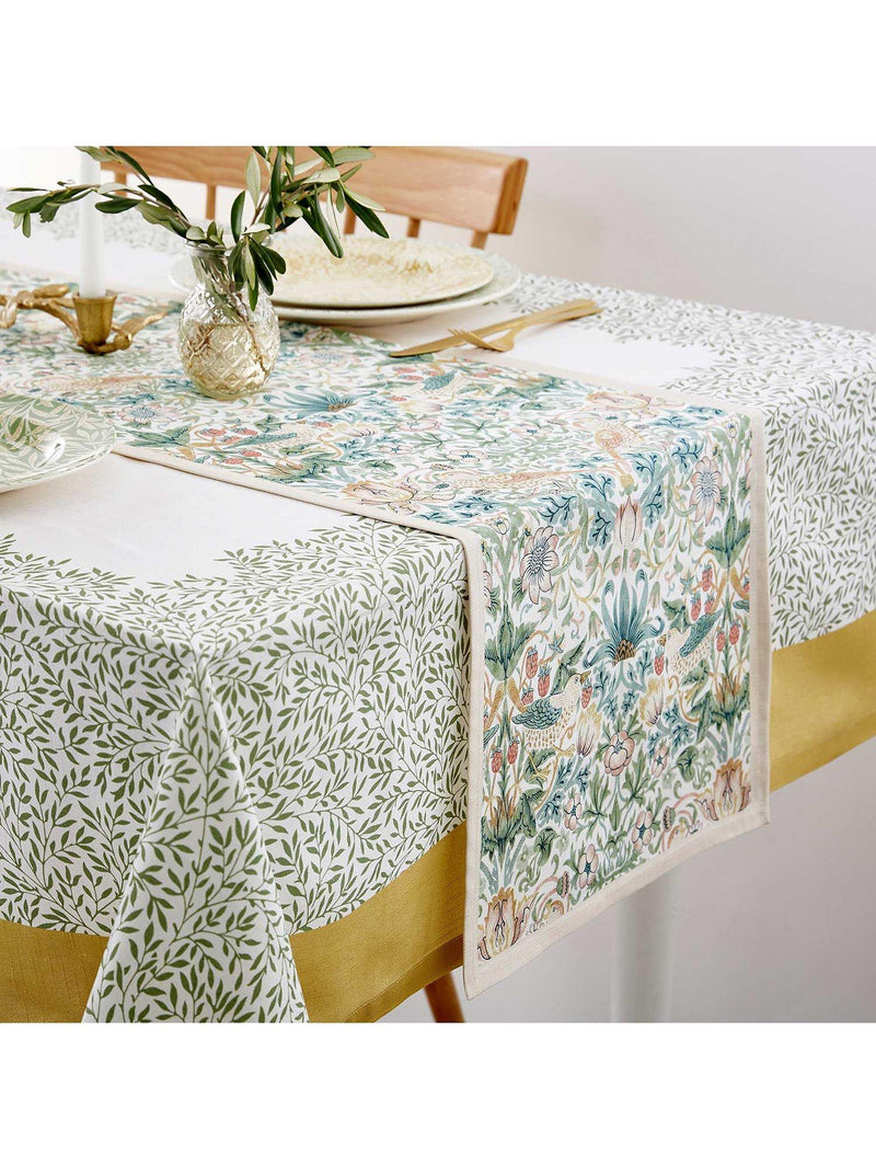 Morris & Co. Strawberry Thief table runner 250cm - British product