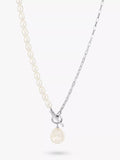 Dower & Hall keshi pearl necklace silver white - British product
